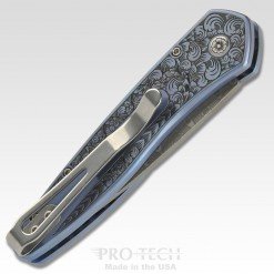 Newport ULT Ti Blue-Gold back closed